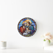 Glas in lood Geboorte Kerstmis Ronde Klok (Huis)