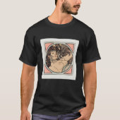 Glas in lood Geïnspireerde godin-illustratie T-shirt (Voorkant)
