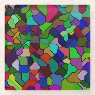 Glas in lood gekanteld Tegel glas Onderzetter Glazen Onderzetter