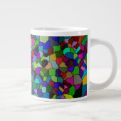 Glas in lood gekantelde Tegel 20oz Mok (Rechts)