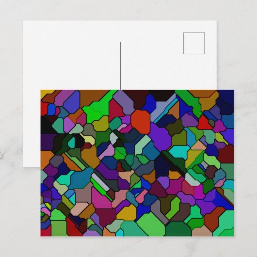 Glas in lood gekantelde Tegel Briefkaart (Voorkant / Achterkant)