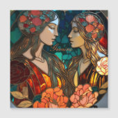 Glas in lood Gemini Zodiac (Voorkant)