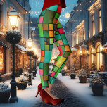 Glas in lood Geometrische Waterverf Patroon Leggings<br><div class="desc">Moderne design leggings met een glas-in-loodramen geïnspireerd geometrisch tegelpatroon met een waterverf-effect in verschillende kleuren. Leuk voor de kerst feestdagen.</div>