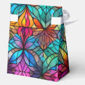 Glas in lood gepersonaliseerde vakantie bedankdoosjes (Achterkant)