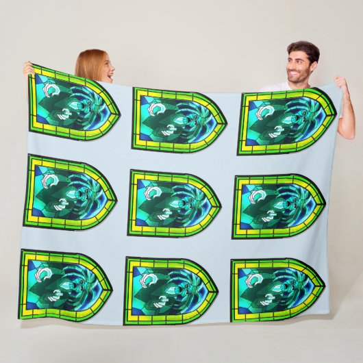 Glas in lood Ghost Fleece Deken (In situ)