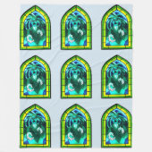 Glas in lood Ghost Fleece Deken (Voorkant)