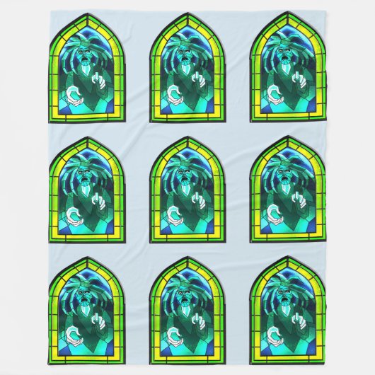 Glas in lood Ghost Fleece Deken (Voorkant)