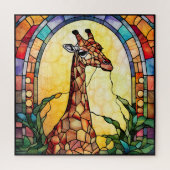 Glas in lood Giraffe Legpuzzel (Verticaal)