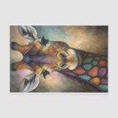 Glas in lood Giraffe ontkoppeling Tissuepapier (Voorkant)