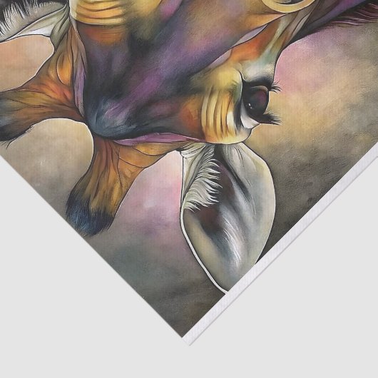 Glas in lood Giraffe ontkoppeling Tissuepapier (Detail)