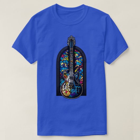 Glas in lood gitaar geschenken gitarist Conce T-shirt (Design voorkant)