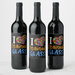 Glas in lood Glas in lood Artiest Wijn Etiket