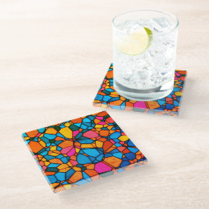 Glas-in-lood Glazen Onderzetter