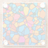 Glas-in-lood Glazen Onderzetter (Achterkant)