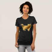Glas in lood Gold Cat T-shirt (Voorkant volledig)