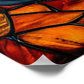 Glas in lood Golden Horse Poster (Hoek)