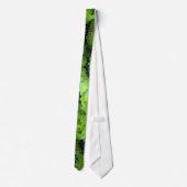 Glas in lood Green Roos Necktie Stropdas (Achterkant)