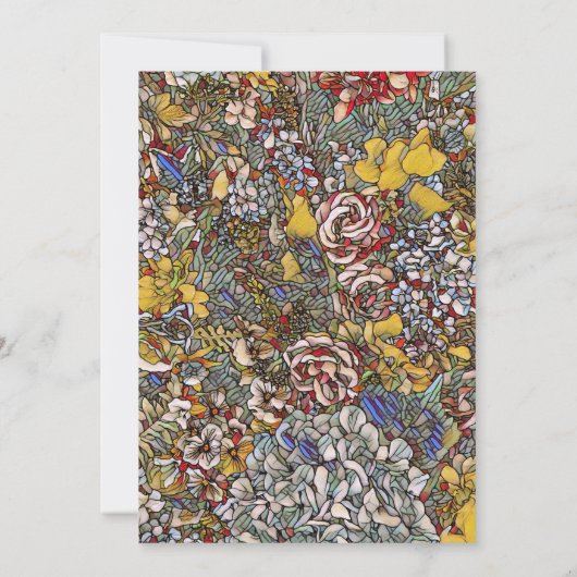 Glas in lood Grieks-orthodoxe doop Bedankkaart (Achterkant)