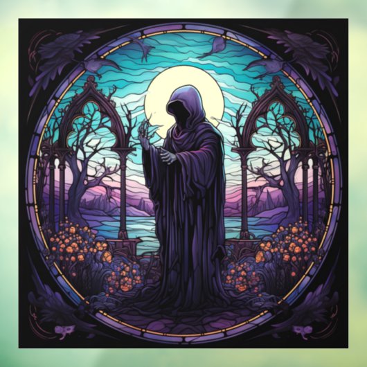 Glas in lood Grim Reaper Raamsticker (Vel 3)