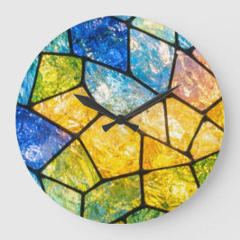 Glas in lood grote klok