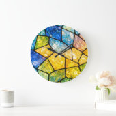 Glas in lood grote klok (Huis)