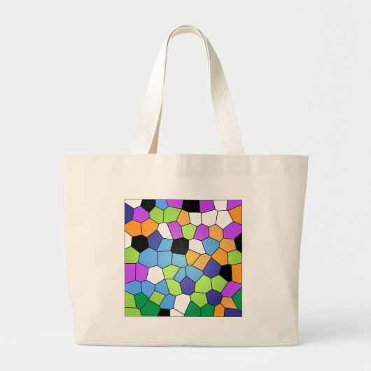 Glas in lood grote tote bag (Voorkant)
