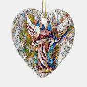  Glas in lood Guardian Angel Keramisch Ornament (Rechts)