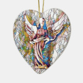  Glas in lood Guardian Angel Keramisch Ornament (Links)