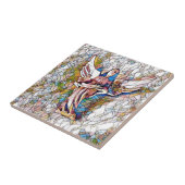  Glas in lood Guardian Angel Tegeltje (Zijkant)