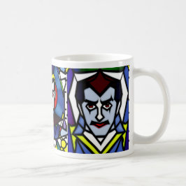 Glas in lood Halloween Dracula Mok