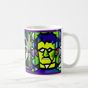 Glas in lood Halloween Frankenstein Mok