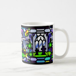 Glas-in-lood Halloween Kerkhof Mok