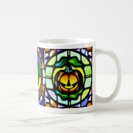 Glas in lood Halloween pompoen Mok