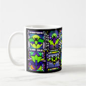 Glas-in-lood Halloween Vleermuis Mok (Links)
