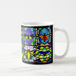 Glas-in-lood Halloween Vleermuis Mok