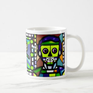 Glas in lood Halloween Zombie Mok