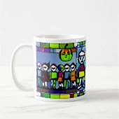 Glas in lood Halloween Zombie Mok (Links)