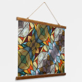 Glas in lood hangend wandkleed (Gebogen)