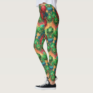 Glas-in-lood-hanger Kerstmis Leggings