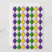 Glas in lood Harlequin Feestdagenkaart (Voorkant)