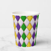 Glas in lood Harlequin Papieren Bekers (Achterkant)