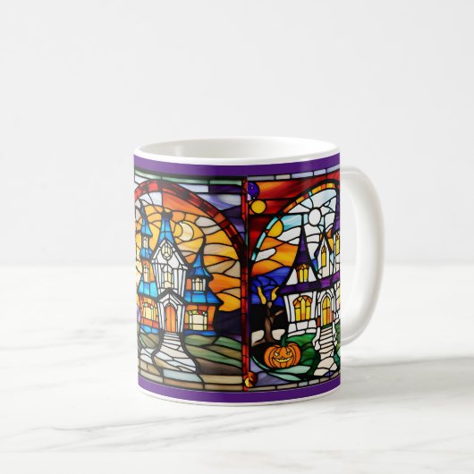 Glas in lood Haunted House Mok (Voorkant rechts)