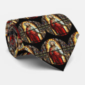 Glas in lood heilig hart van Jezus Katholiek Stropdas (Opgerold)