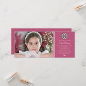 Glas in lood Heilige Eerste Communie Foto Keepomwi Kaart (Voorkant / Achterkant in situ)