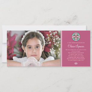 Glas in lood Heilige Eerste Communie Foto Keepomwi Kaart