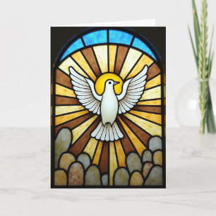 Glas-in-lood Heilige Geest Duif Kaart