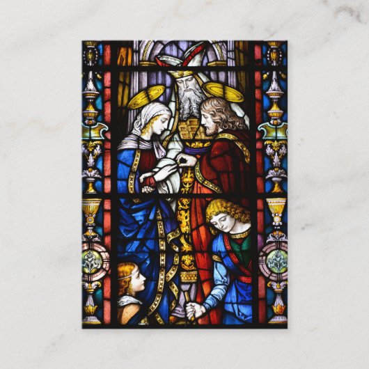 Glas in lood Heilige Kaart Visitekaartje (Voorkant)