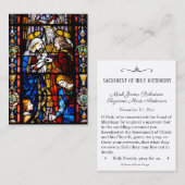 Glas in lood Heilige Kaart Visitekaartje (Voorkant / Achterkant)