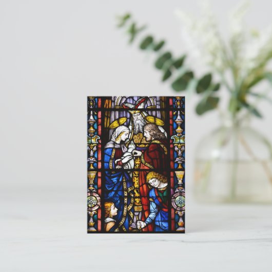 Glas in lood Heilige Kaart Visitekaartje (Staand voorkant)