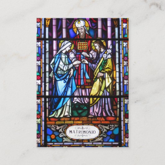 Glas in lood Heilige Kaart Visitekaartje (Voorkant)